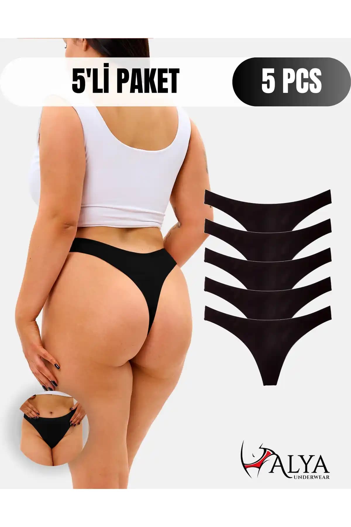 ALYA UNDERWEAR Kadın İç Giyim Seti Düşük Bel Tanga Konfor ve Şıklık Bir Arada