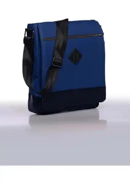 Bagorama Unisex 11 İnç Dikey Postacı Çantası Lacivert Günlük Kullanım İçin Pratik ve Şık