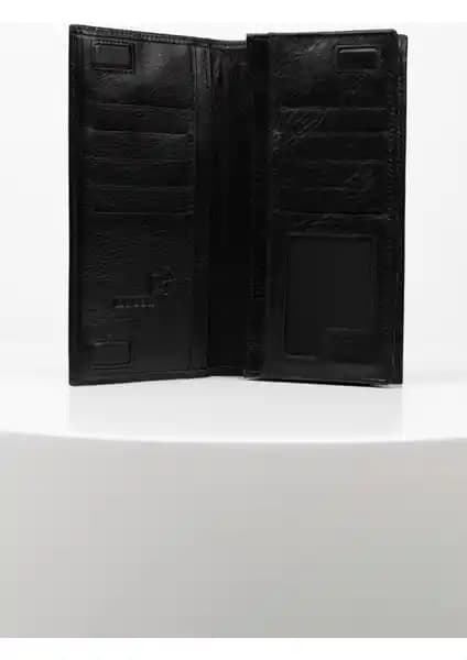 Bayderi Siyah Mıknatıslı Deri Cüzdan Günlük Kullanım ve Güvenlik İçin Uygun