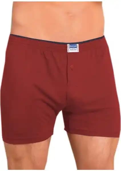 Berrak 1099 Düğmeli Erkek Penye Boxer 6'lı Konfor ve Kalite Sunan İç Giyim Ürünü