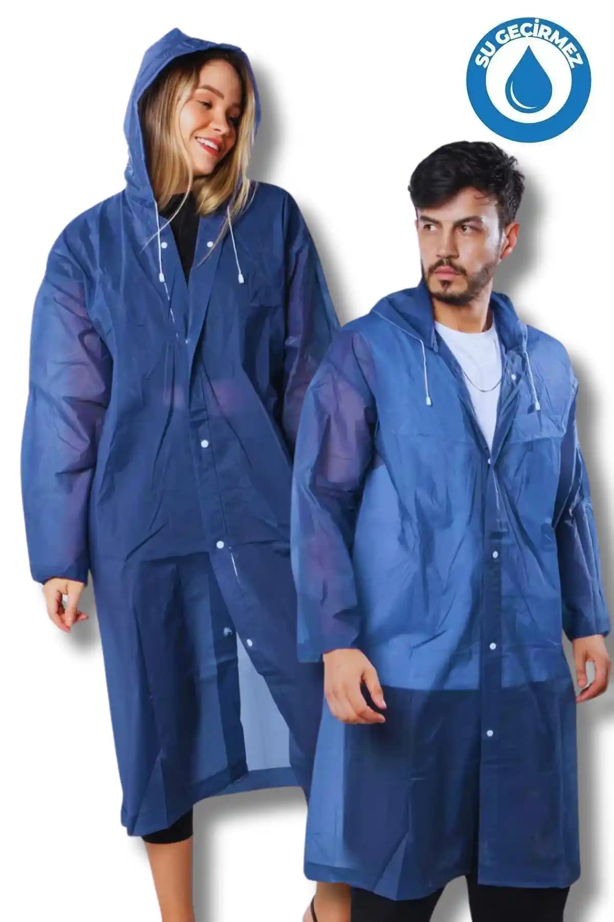 By Marine Kadın Erkek Kapüşonlu Yağmurluk: Su Geçirmez ve Sürdürülebilir Tasarım