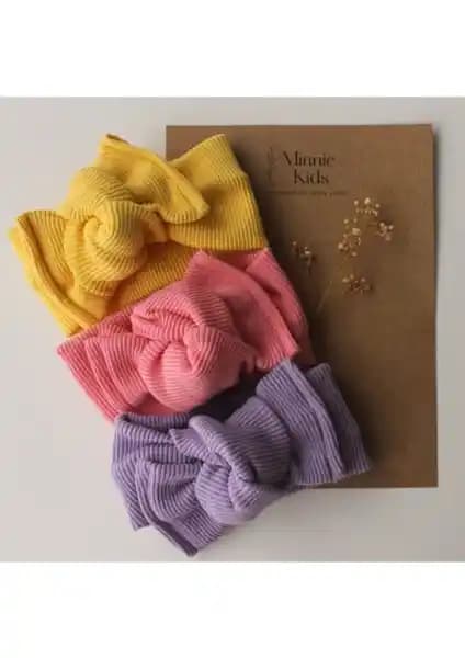 Calmina Kids Kız Bebek ve Çocuklar İçin 3'lü Ribana Bandana Seti Detaylı İnceleme