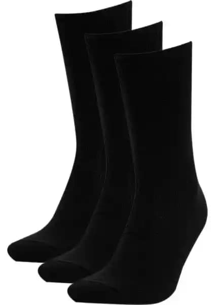 DeFacto Erkek Pamuklu 3'lü Uzun Çorap Seti Günlük ve Mevsimlik Kullanım İçin Uygun