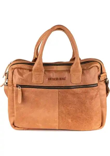 Dutch-Bag Amsterdam Deri Laptop Çantası 17 İnç: Şıklık ve Fonksiyonellik Bir Arada