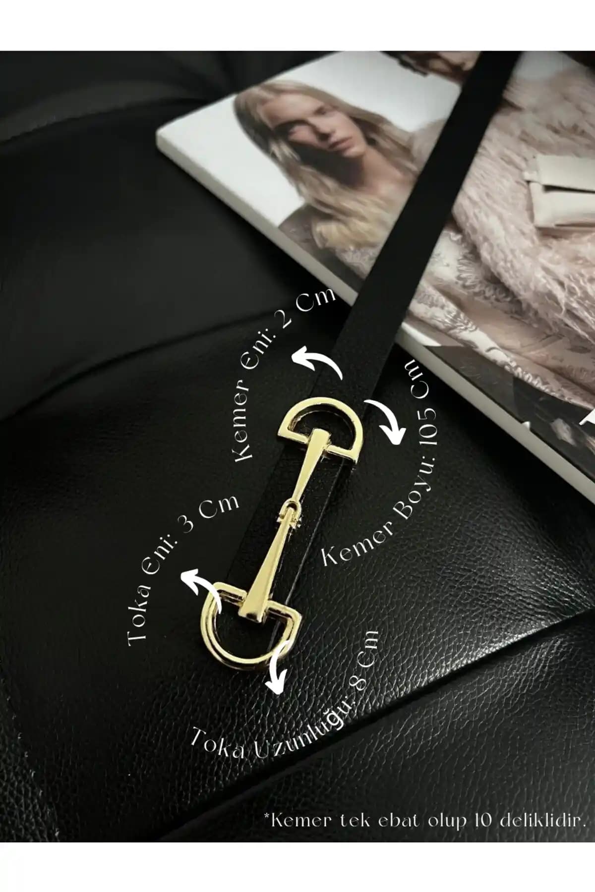 Fiori Uzun Gold Tokalı Siyah Kadın Kemerleri: Şıklık ve Fonksiyonellik Bir Arada