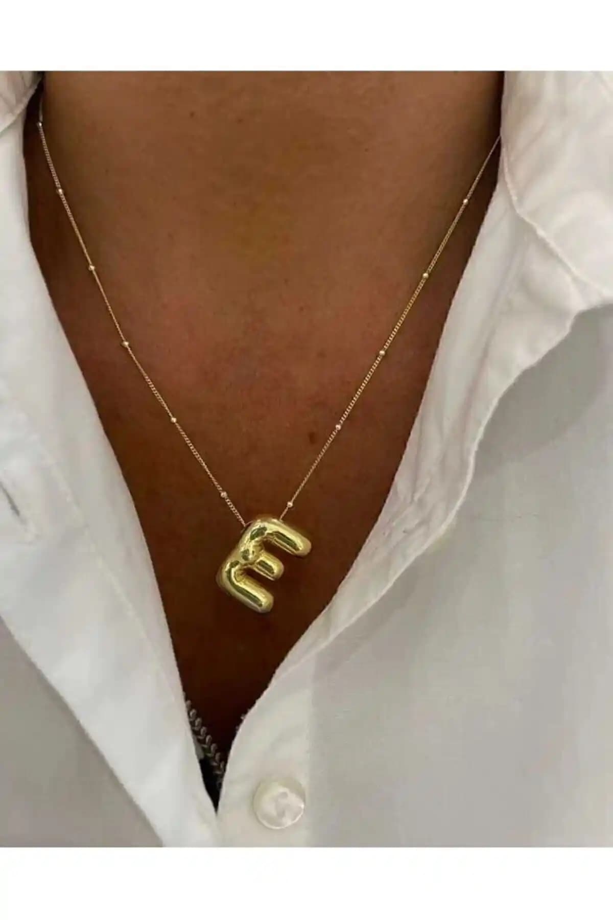 Genel Markalar Üç Boyutlu Çelik E Harfli Balon Gold Renk Kolye Özellikleri ve Kullanım İpuçları