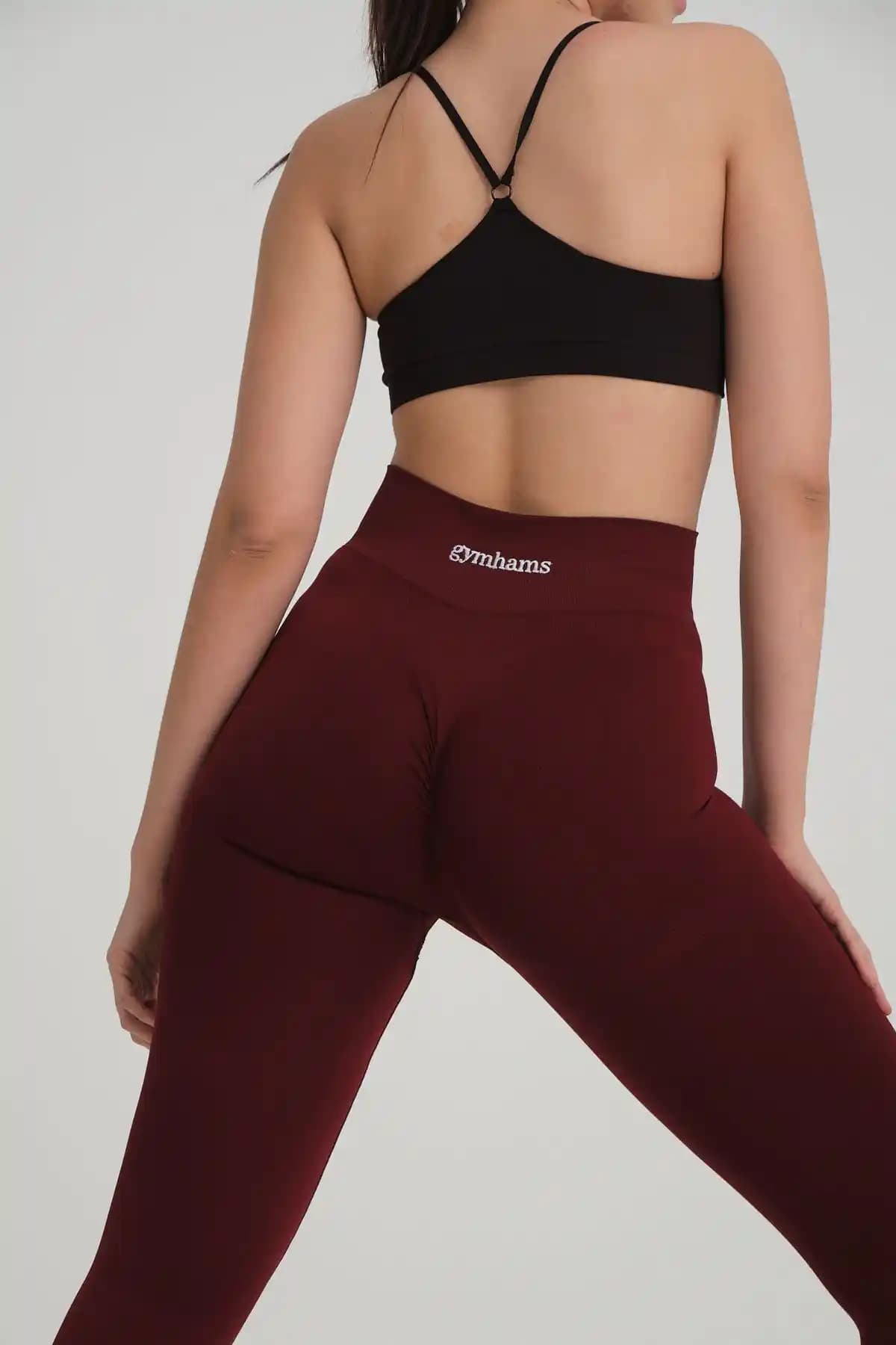 Gymhams Bordo Kalçası Büzgülü Push Up Kalça Şekillendirici Tayt İncelemesi ve Kullanıcı Yorumları