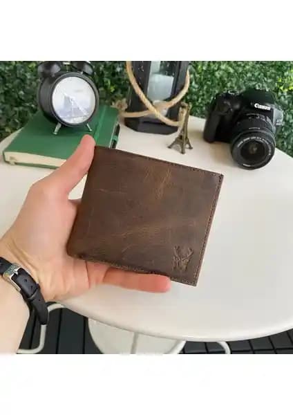 Hakiki Deri Erkek Cüzdanı Bozuk Para Bölmeli Şık ve Fonksiyonel Tasarım