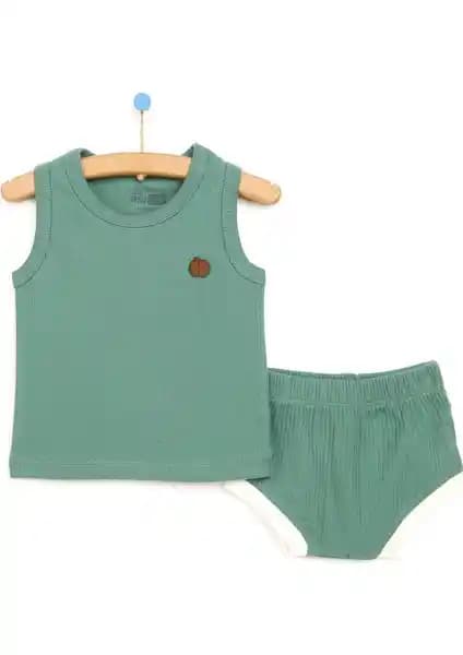 HelloBaby Yenidoğan Kaşkorse Atlet Body-Şort Takımı Konfor ve Şıklık Sunar