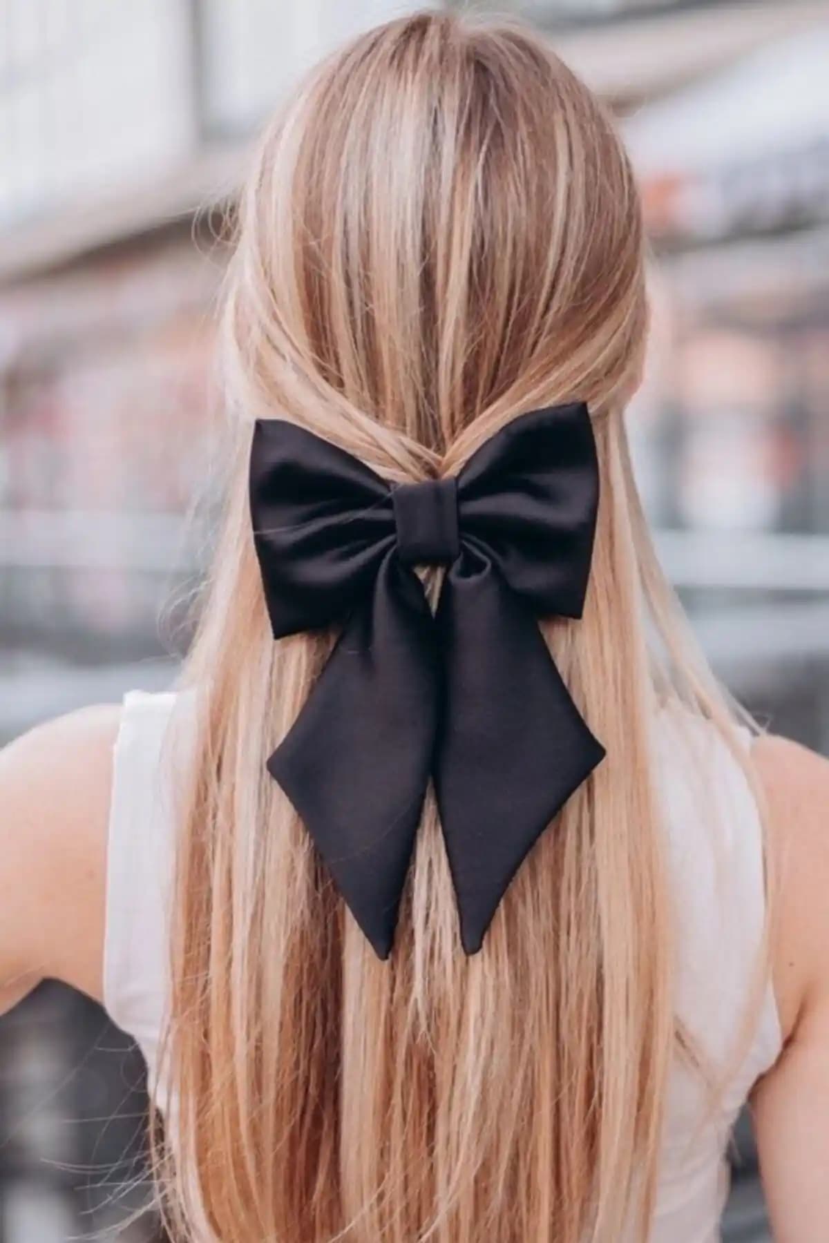 Kadın Saten Otomatik Fiyonk Tokası Şıklık ve Kullanım Kolaylığı Sunan Zarif Aksesuar