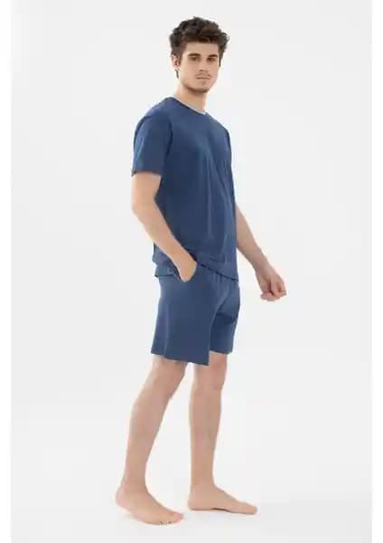 Koza İç Giyim Erkek Double Yaka Şortlu Pijama Takımı Yüksek Kalite ve Konfor Sunar