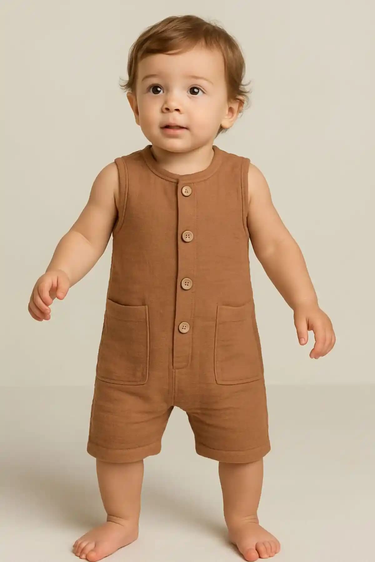 Mai Perla Organik Müslin Bebek Tulumları Yaz Ayları İçin Sağlıklı ve Şık Tasarım