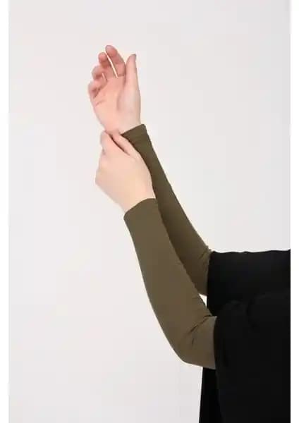 Manolya Şal Likralı Kaymayan Kurtarıcı: Tesettür ve Spor İçin Çok Yönlü Kol Koruyucu