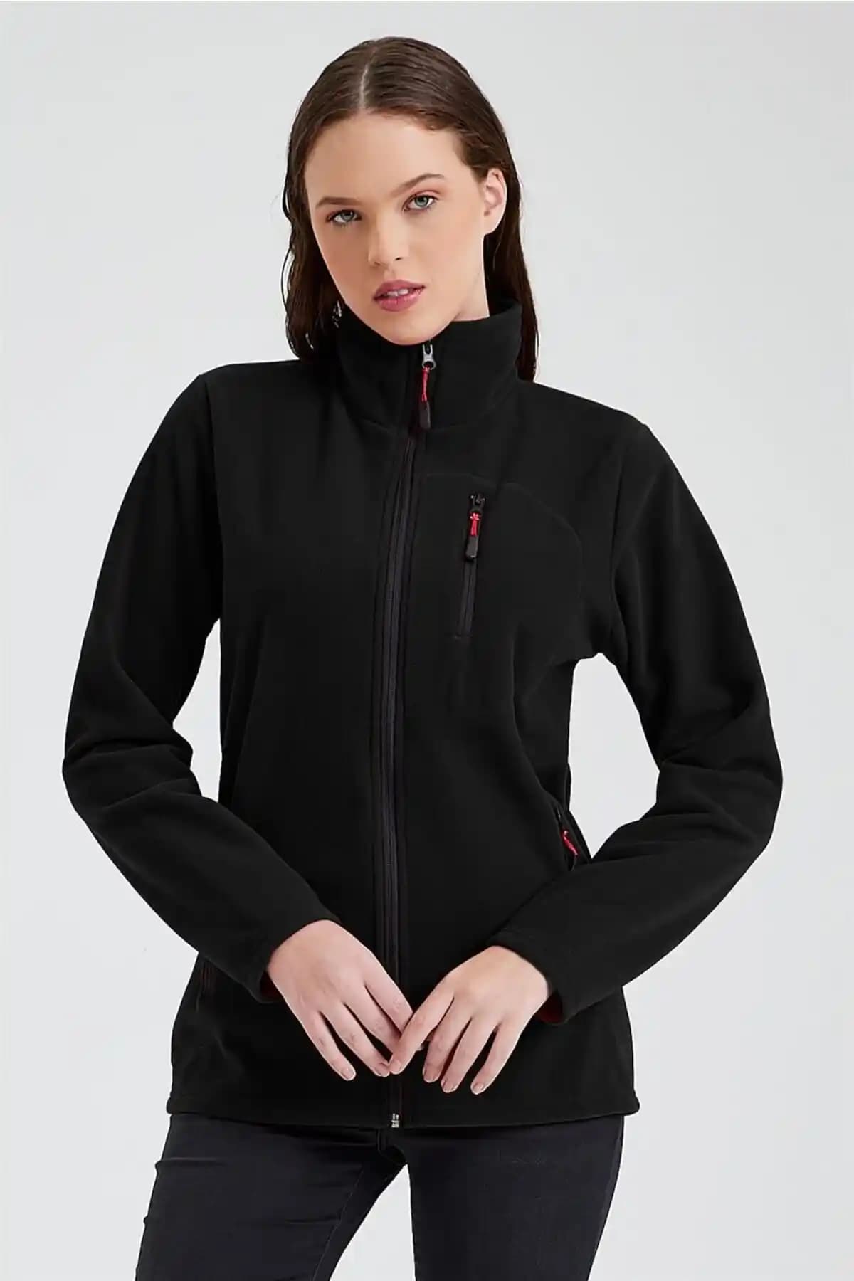 MAXIMILLIAN Kadın Siyah Polar: Konfor ve Şıklığı Bir Arada Sunan Spor Sweatshirt