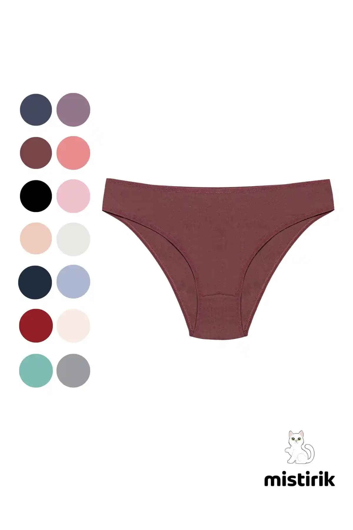 MİSTİRİK Taranto Model Fitilli Esnek Spor Külot Mürdüm Renkli ve Konforlu Tasarım