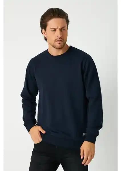 Mmetalic Erkek Lacivert Basic Bisiklet Yaka Sweatshirt İnceleme ve Özellikleri
