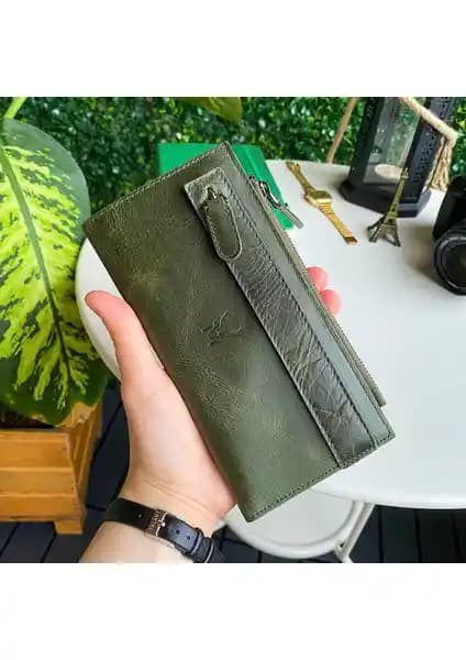 Modica Mannu Elite Serisi Hakiki Deri Uzun Cüzdan Günlük Kullanım İçin Uygun