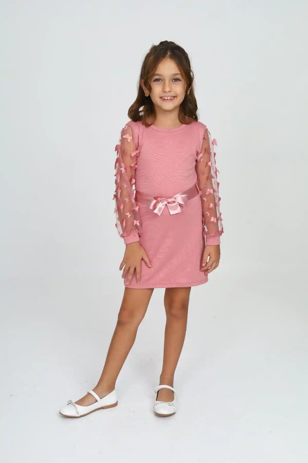 My Kids Wear Belden Bağlamalı Tül Detaylı Çocuk Elbisesi: Şıklık ve Konforun Birleşimi