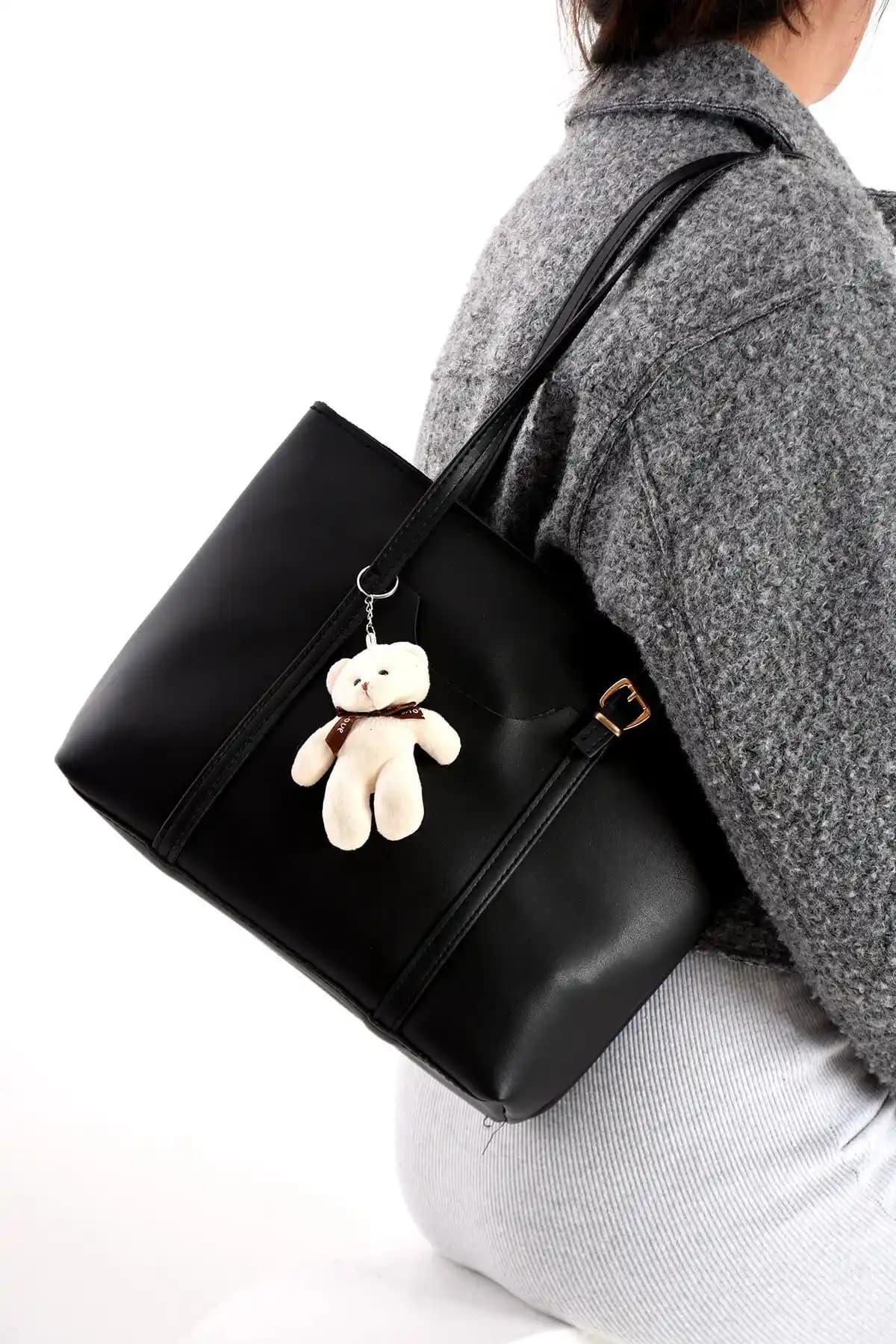 NWR BAGS Siyah Kadın Omuz ve Kol Çantası: Modern ve Sürdürülebilir Tasarım