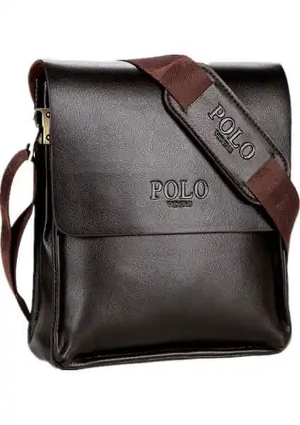Polo Videng Erkek Çanta Günlük Kullanım İçin Şık ve Dayanıklı Deri Omuz Çantası