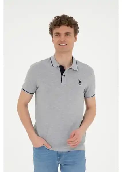 U.S. Polo Assn. Erkek Gri Melanj Tişört Modern Tasarım ve Yüksek Kalite Standartlarıyla