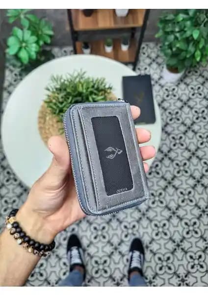 Visso 661 Hakiki Deri Fermuarlı Kredi Kartlık Modeli Günlük Kullanım İçin Uygun