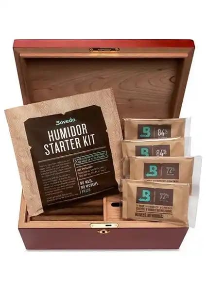 Boveda Humidor Başlangıç Kiti ile Puro Saklama ve Nem Kontrolü Çözümü