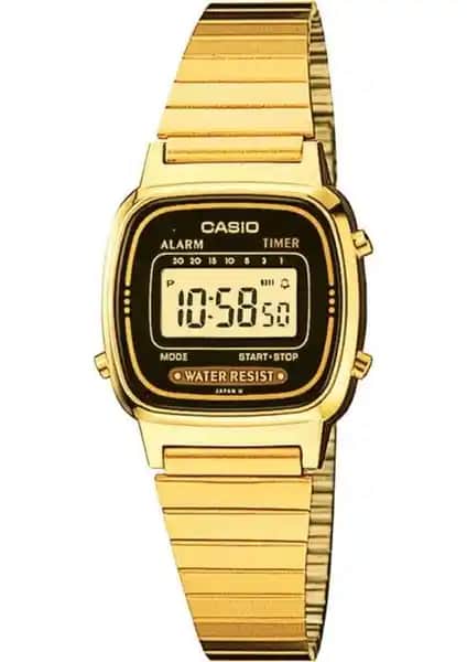 Casio LA670WGA-1DF Kadın Dijital Kol Saati Şıklık ve Fonksiyonellik Sunar