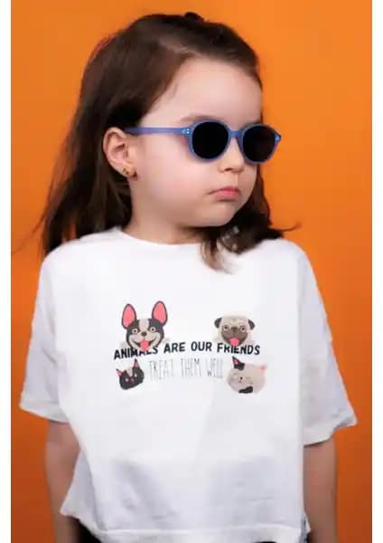 Çocuklar İçin UV Koruma ve Polarize Özellikli Unisex Güneş Gözlüğü 1-5 Yaş
