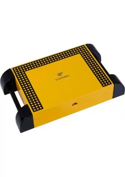 Cohiba Sarı Siyah Tutmalı Humidor PHUM0201: Şık ve Dayanıklı Sigara Saklama Çözümü