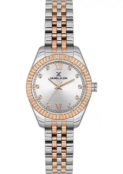 Daniel Klein Taşlı Roma Rakamlı Modern Kadın Kol Saati Rose Silver Özellikleri ve Tasarımı