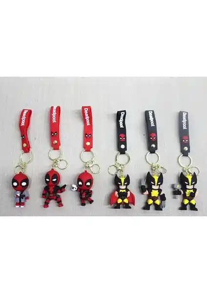 Deadpool ve Wolverine Temalı Silikon Anahtarlık: Dayanıklı ve Şık Aksesuar Seçeneği