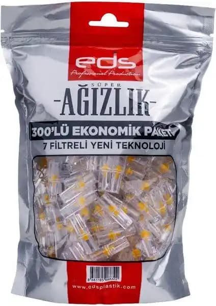 Eds Plastik Sigara Filtresi Standart 300'lü Ekonomik Paket Sigara İçim Konforunu Artırır