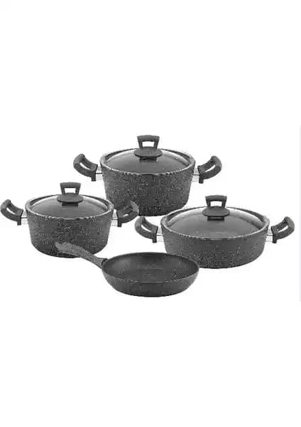 Germanitium 7 Parça Granit Set: Dayanıklı ve Estetik Mutfak Pişirme Gereçleri