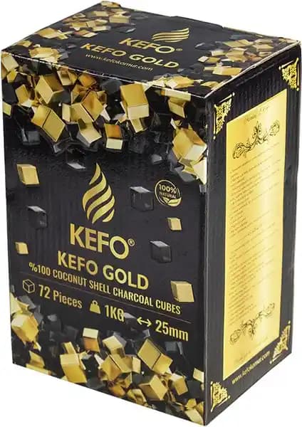 Kefo Gold Hindistan Cevizi Kömürü: Doğal ve Çevre Dostu Nargile Kömürü Ürünü