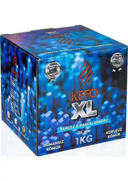 Kefo XL Hindistan Cevizi Nargile Kömürü Doğal ve Güçlü Performans Sunar