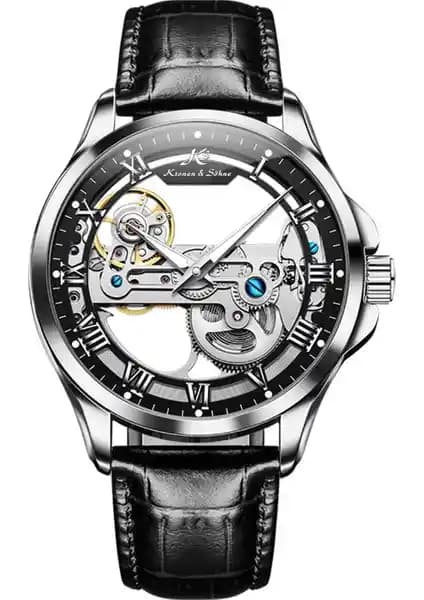 Kronen&Söhne KS3001 Mekanik Kurmalı Siyah Erkek Kol Saati: Şık ve Dayanıklı Tasarım
