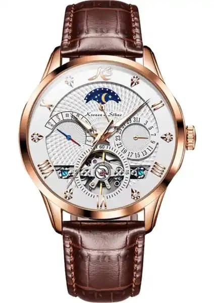 Kronen&Söhne KS4009 Lüks Altın Tourbillon Mekanik Otomatik Erkek Kol Saati