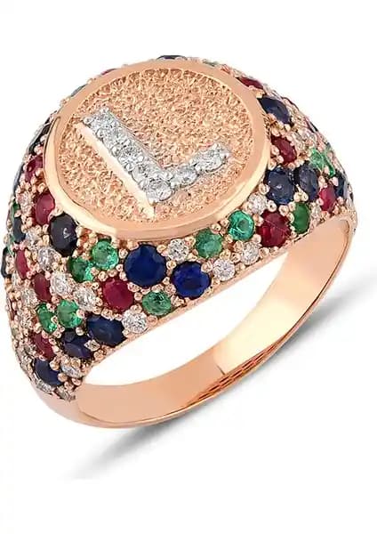 Meri Krutzo Sacred L Harfli Kadın Pırlanta Yüzük: Zarafet ve Anlamın Buluşması