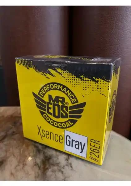 Mr.Eds 500 Gr - 26MM Gri Nargile Kömürü Kalite ve Doğallığın Buluşması
