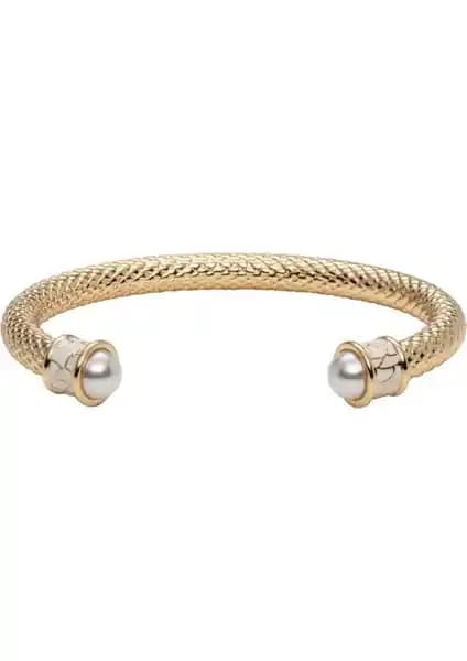 Salamander Pearl Gold Torque Bileklik: Zarif ve Modern Takı Seçeneği