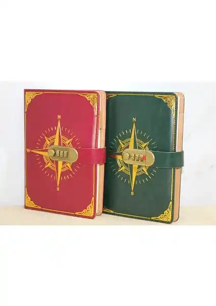 Şık ve Güvenli Tasarım Şifreli Deri Defterleri - Kişisel ve Profesyonel Kullanım