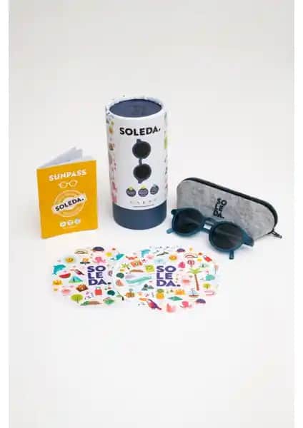 Soleda 3-6 Yaş Çocuk Güneş Gözlüğü Denim Blue Göz Sağlığı ve Şıklık Bir Arada