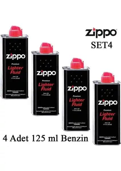 Zippo Çakmak Benzini 4'lü Paket Yüksek Performans ve Güvenilirlik Sağlar