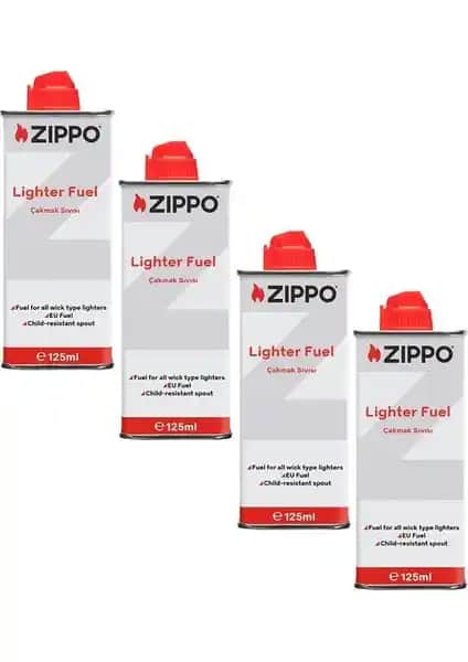 Zippo Çakmak İkmal Seti Güvenilir ve Yüksek Kalite Orijinal Benzin İçeriği