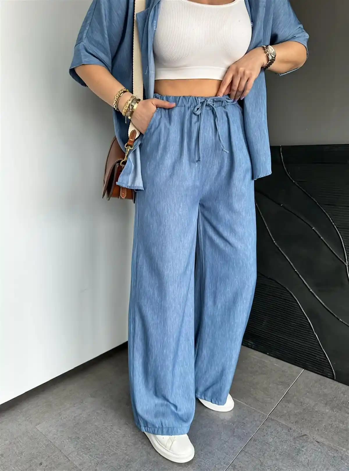 Bol Kesim Kot Pantolon Modası: Rahat ve Şık Günlük ve Davet Kombinleri