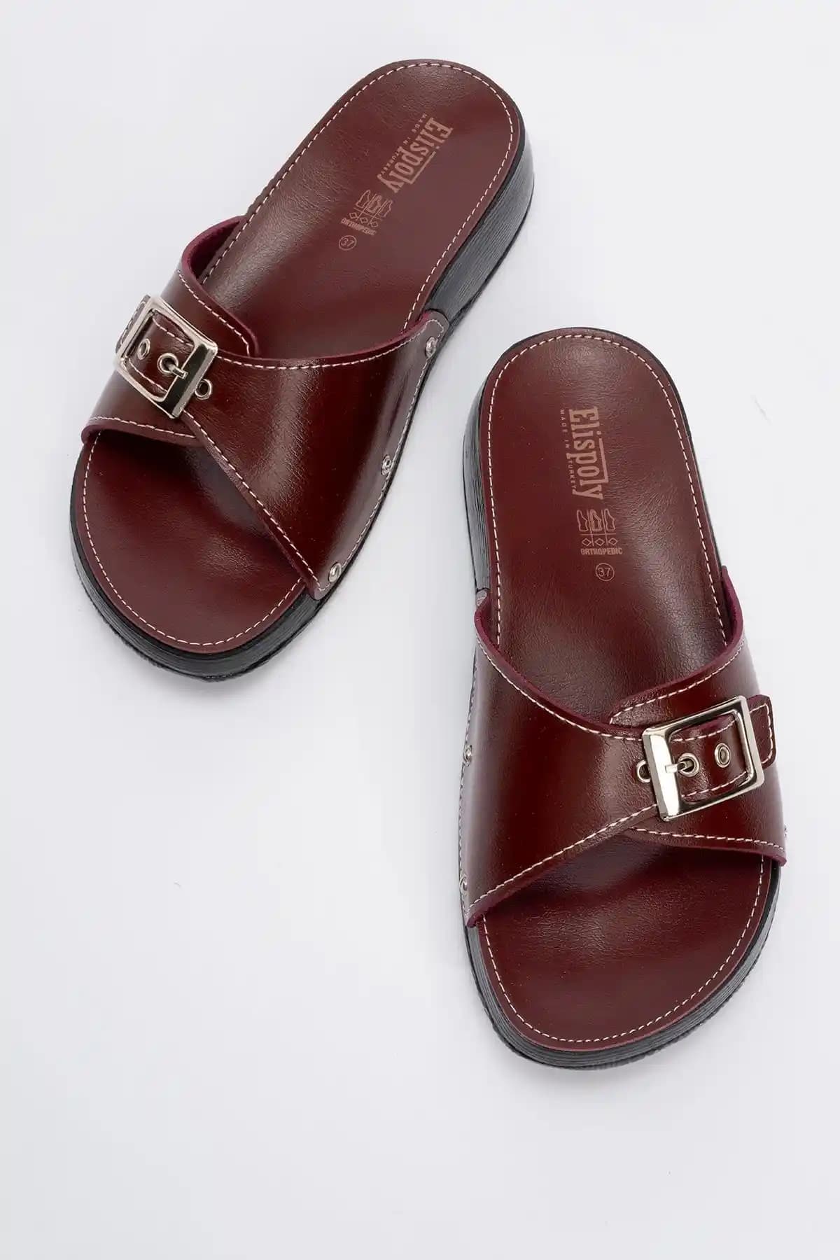 Bordo Terliklerle Şıklık ve Konforu Bir Arada Yakalayın