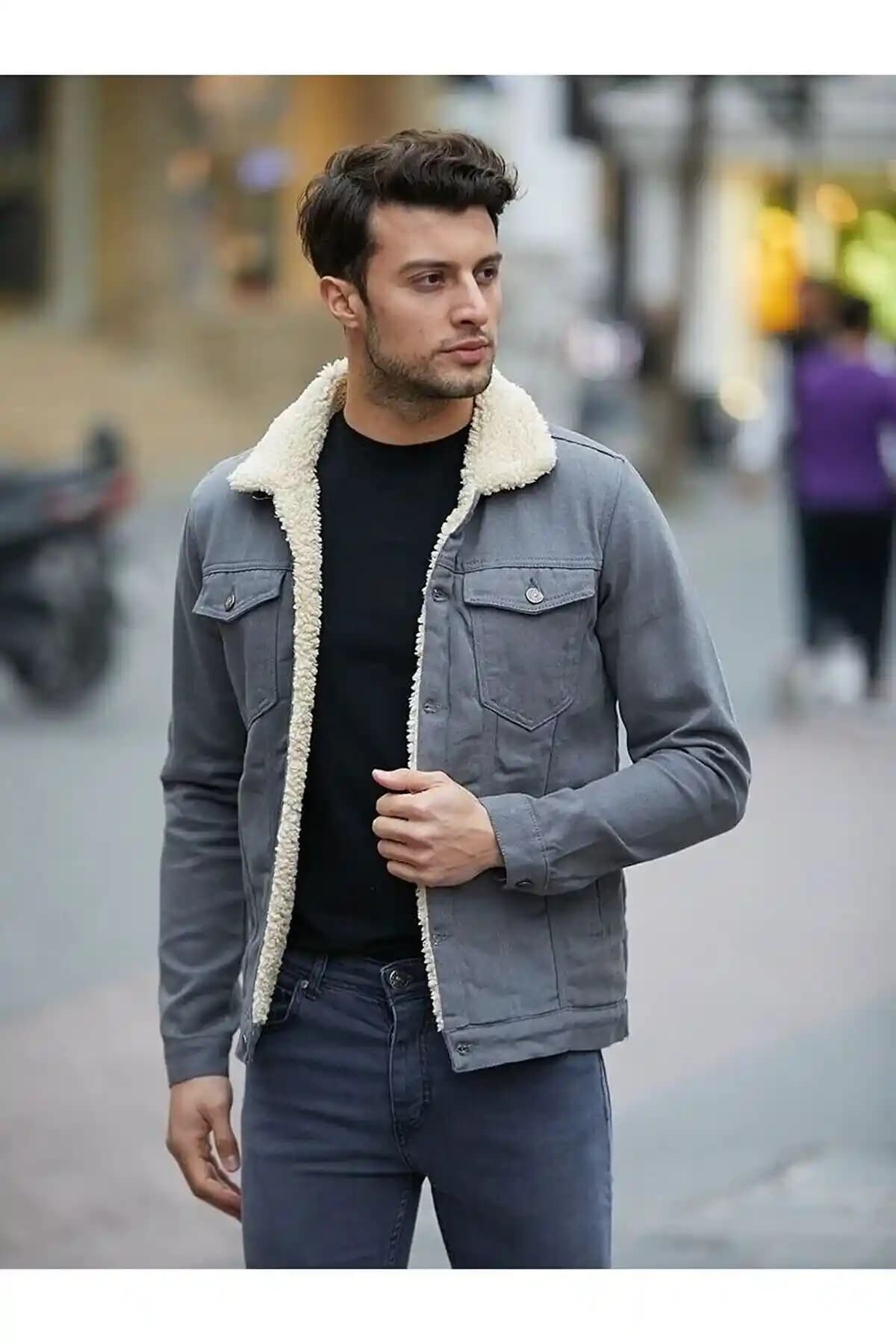 Erkekler İçin Kürklü Kot Ceketler: Şıklık ve Fonksiyonellik Sunan Modern Moda Parçası