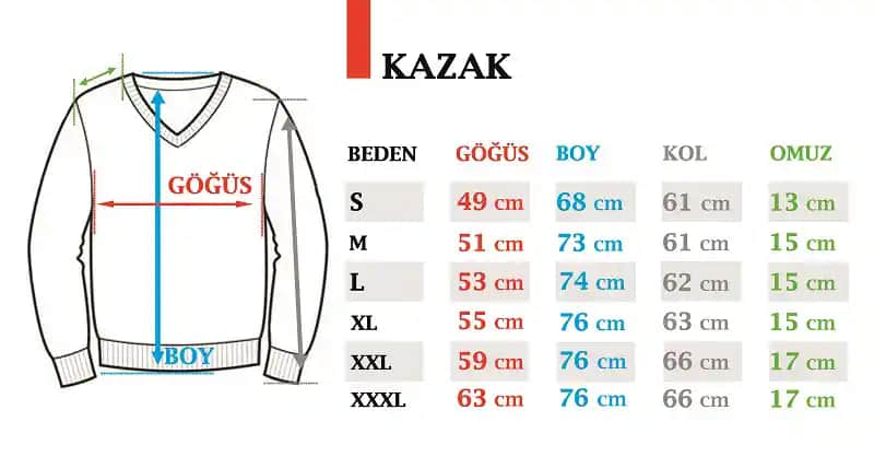 Kazak Beden Tablosu ve Moda Trendleriyle Uygun Beden Seçimi Rehberi
