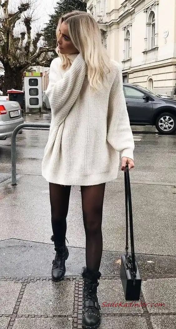 Kazak ve Elbise Kombinleriyle Kış Aylarında Şık ve Konforlu Giyim İpuçları